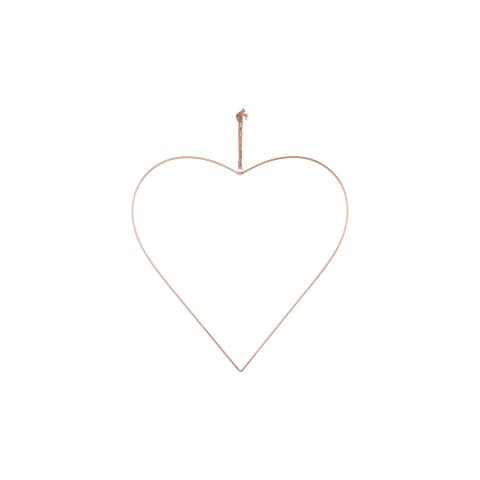 CUORE METALLO 56CM ORO